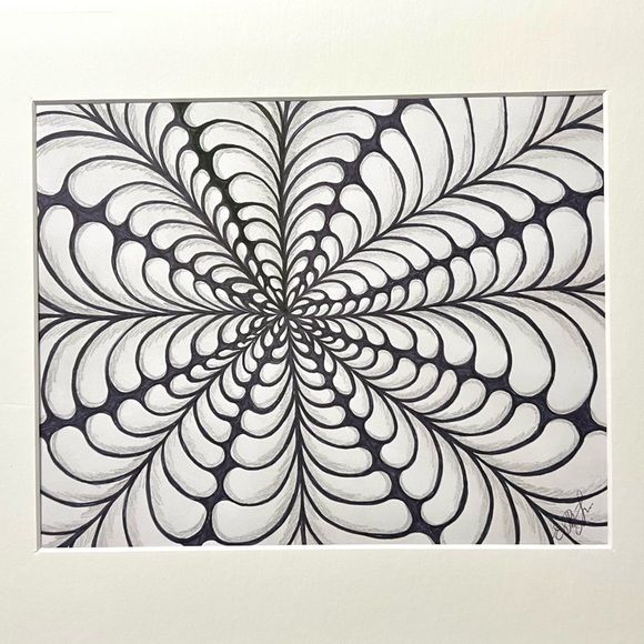 NEW ORIGINAL SIGNED ARTWORK INK DRAWING ON PAPER - Picture 6 of 12